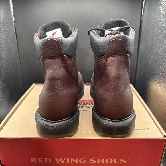 Red Wing 606 Supersole 2.0 Mens Size 11 B Work Boots Brown Leather Soft Toe NEW - Picture 6 of 9